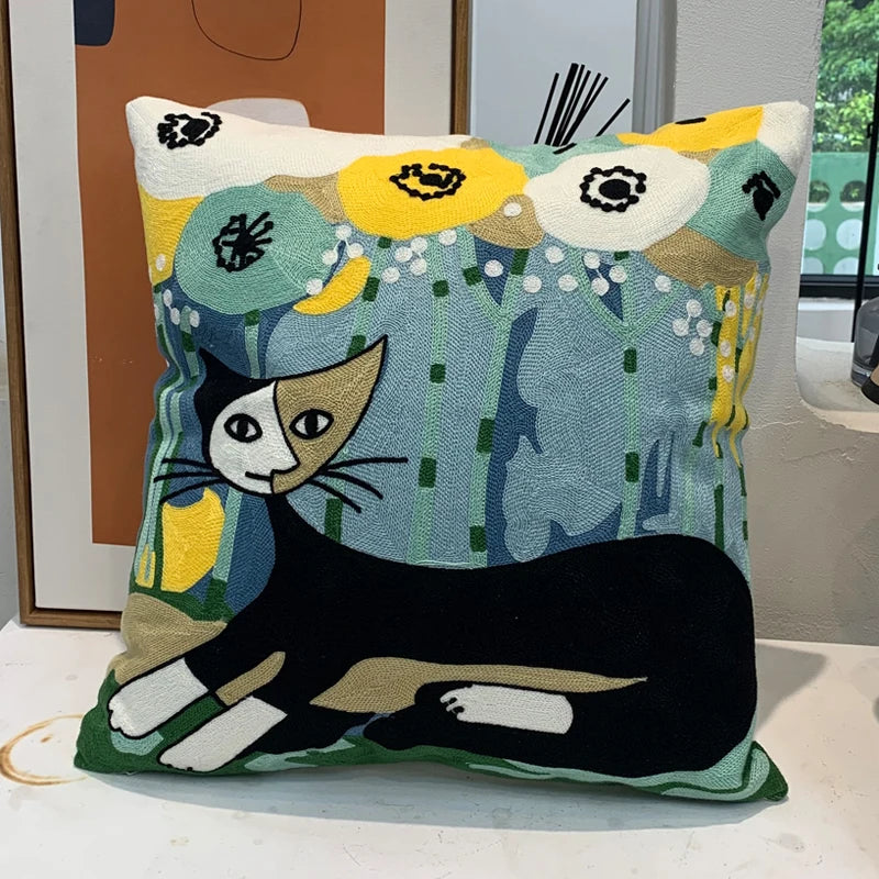 new style Cushion Cover Picasso Embroidered Decorative Throw Pillowcases Abstract Creative Decoration For Home Sofa Car Covers